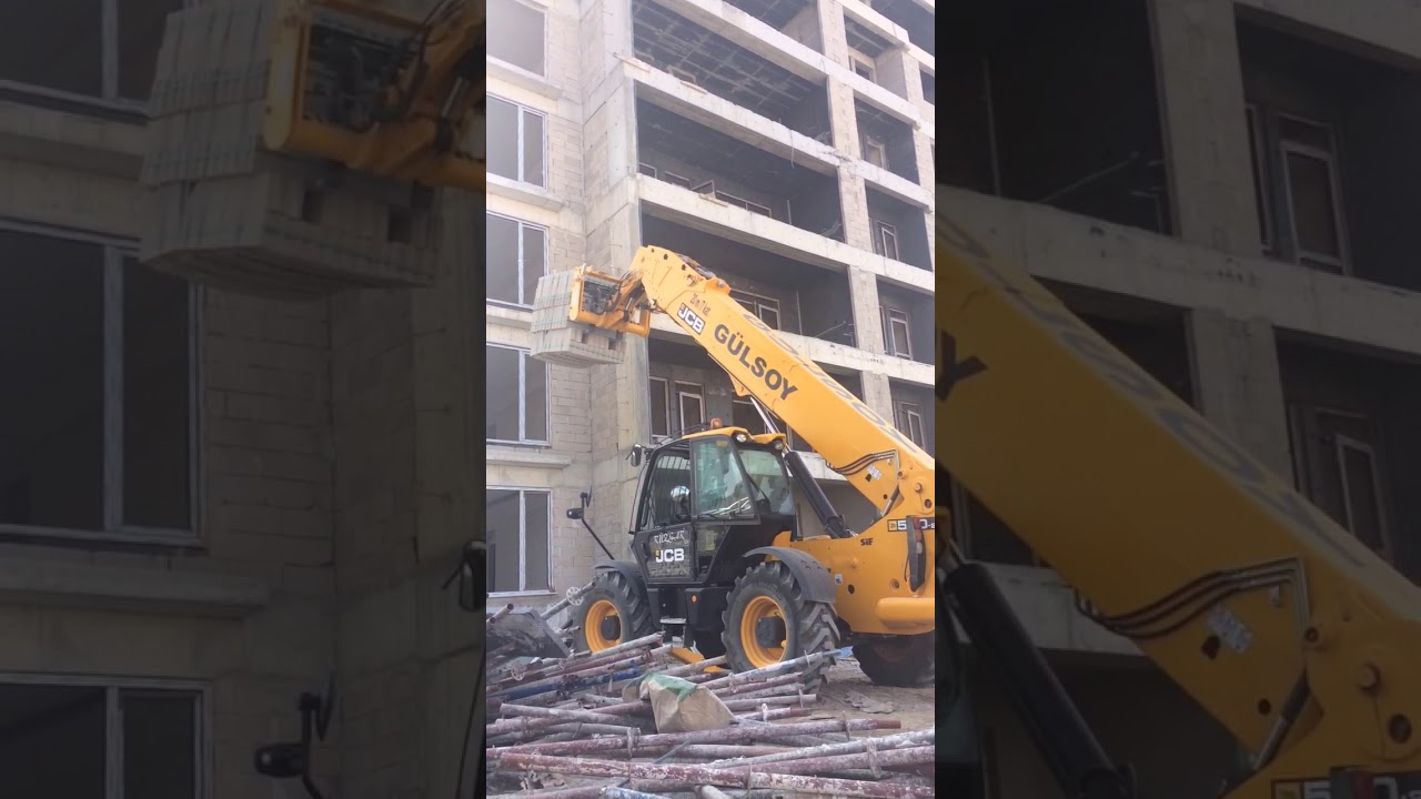 GÜLSOY NAKLİYAT, JCB İLE 7.KATA BİMS VERME İŞLEMİ