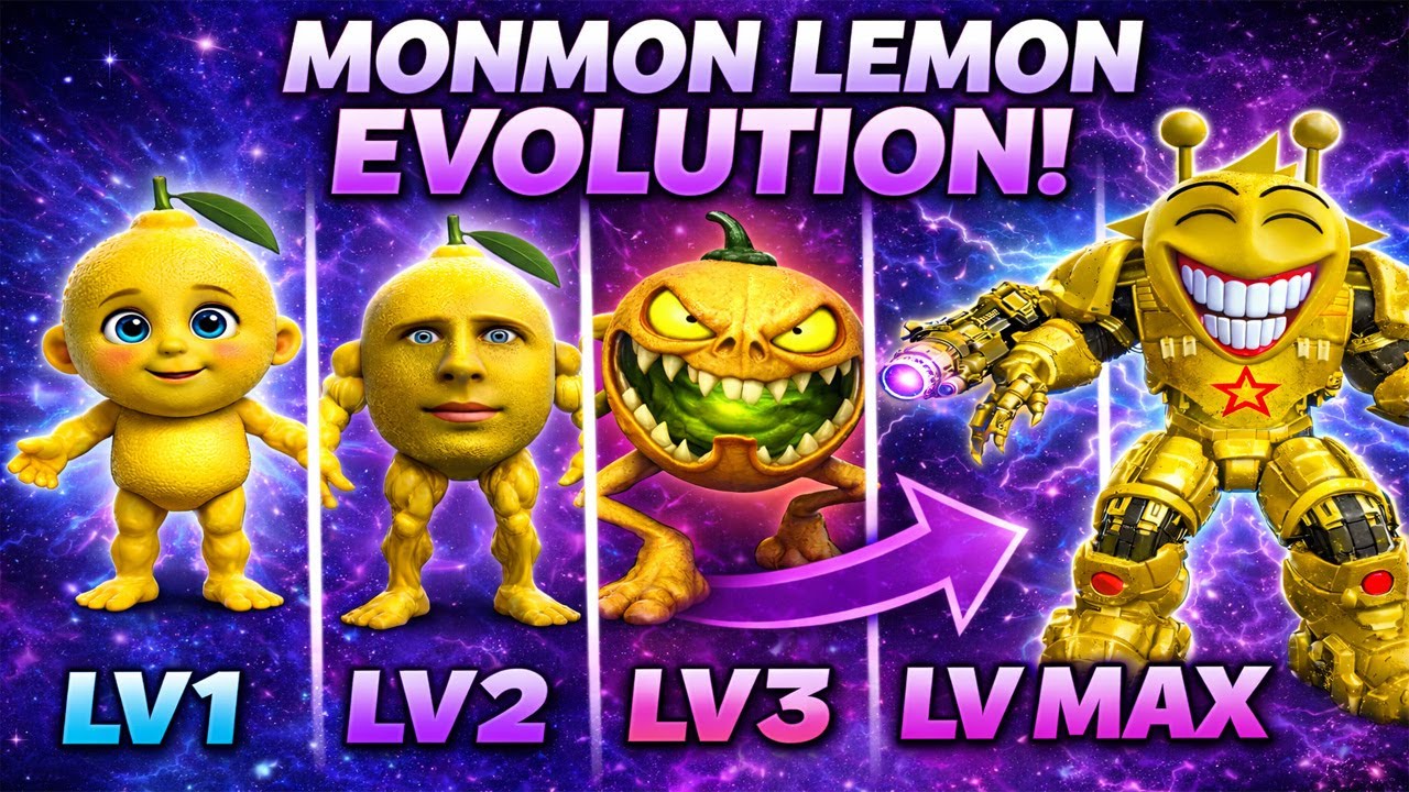 Every MonMon Lemon Evolution Explained (LV1–LV MAX)