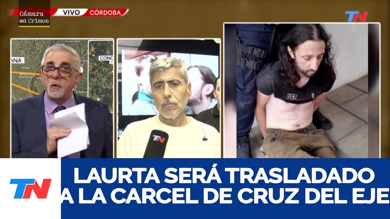 DOBLE FEMICIDIO, CRIMEN Y SECUESTRO I El Lunes trasladan a Pablo Laurta a la cárcel de Cruz del Eje