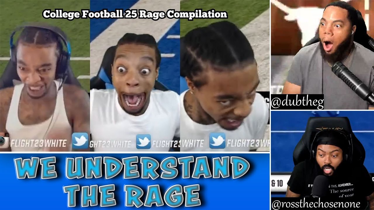 CLUTCH GONE ROGUE TRY NOT TO LAUGHT TO FLIGHTREACTS COLLEGE FOOTBALL 25 RAGE COMPILATION
