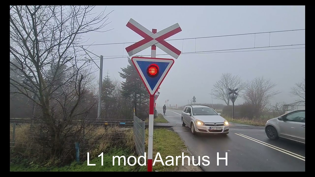 Aarhus letbane i Løgten og på Løgten station d. 07-01-2022.