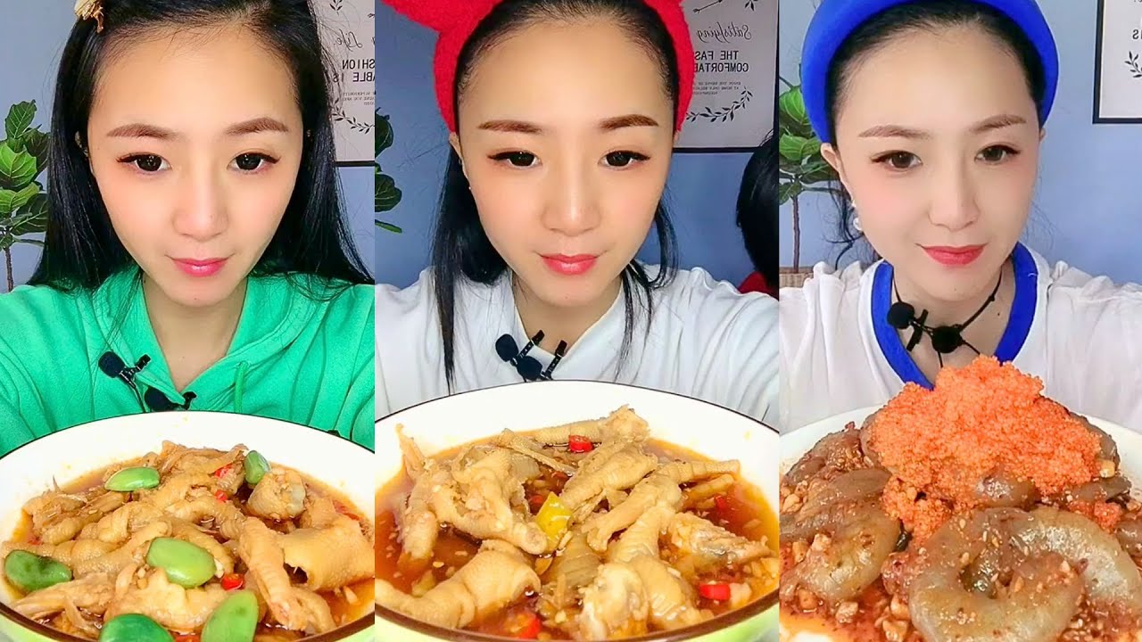 Satisfying Eating Sounds with Colorful ASMR Crunchy Mukbang Compilation #177