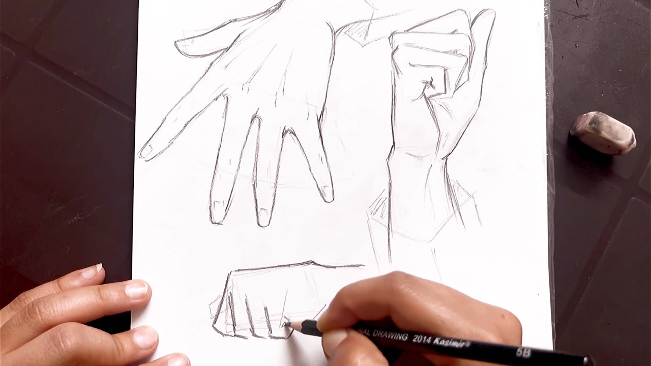 لنتعلّم معًا رسم الأيدي || Let’s Draw Hands