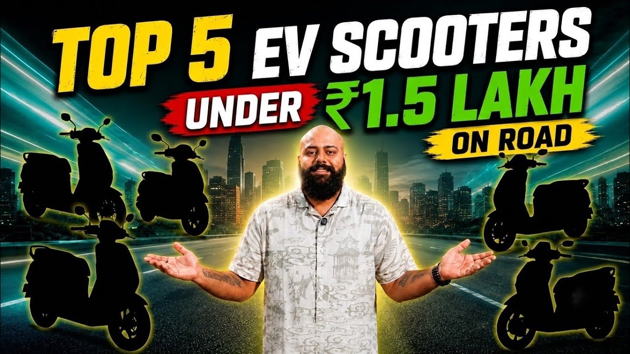 Best EV Scooters Under ₹1.5 Lakh in India | Full Comparison & Ratings (2026)