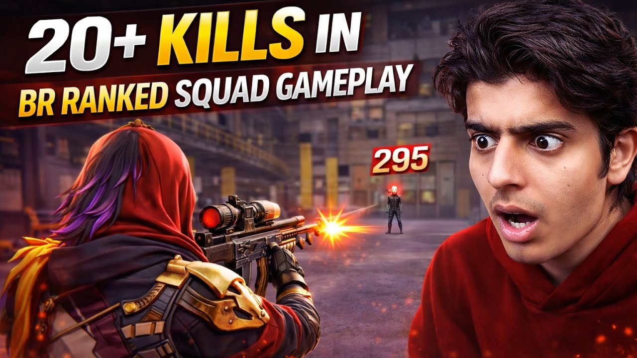 20+ Kills in BR Ranked Squad | Free Fire Gameplay
