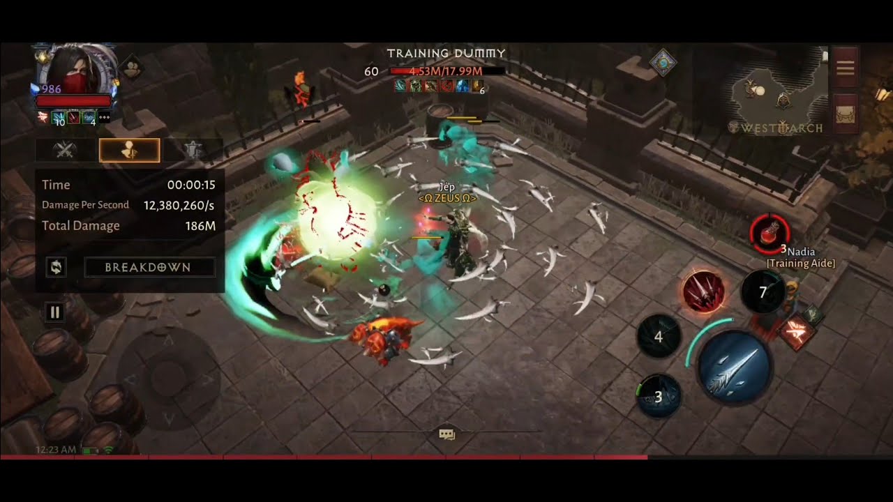 Diablo Immortal Necromancer Dps/Dungeon/ Raid Build | 2.7k reso | 767M :1min
