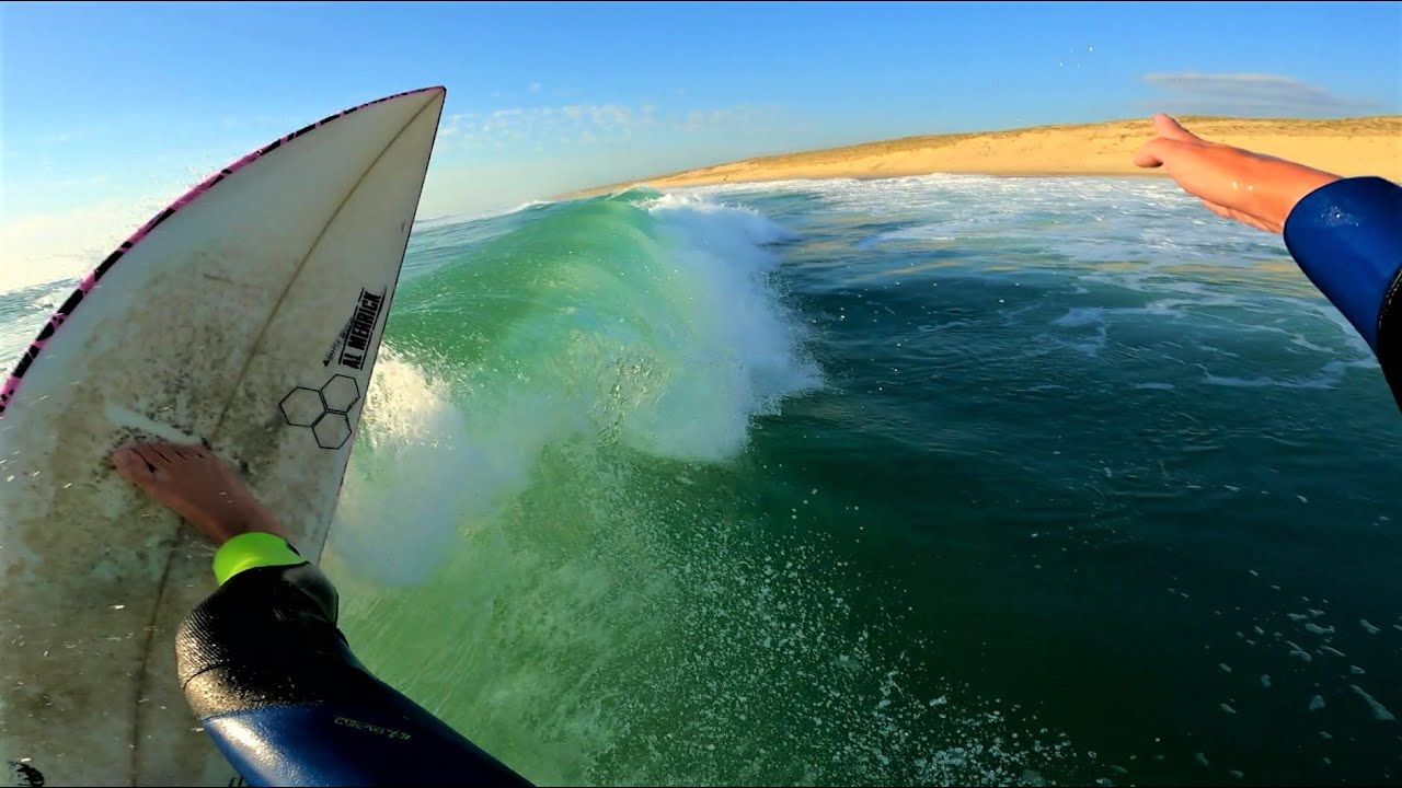 POV SURFING LONG LEFTS - RAW GOPRO 9