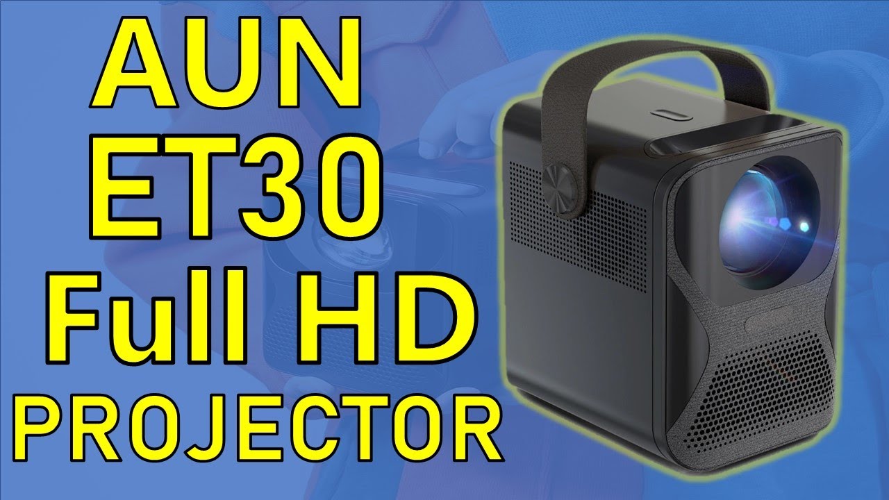AUN ET30 Full HD Projector Review - WIFI MINI LED Video 4k Projector for Home Theater 2021