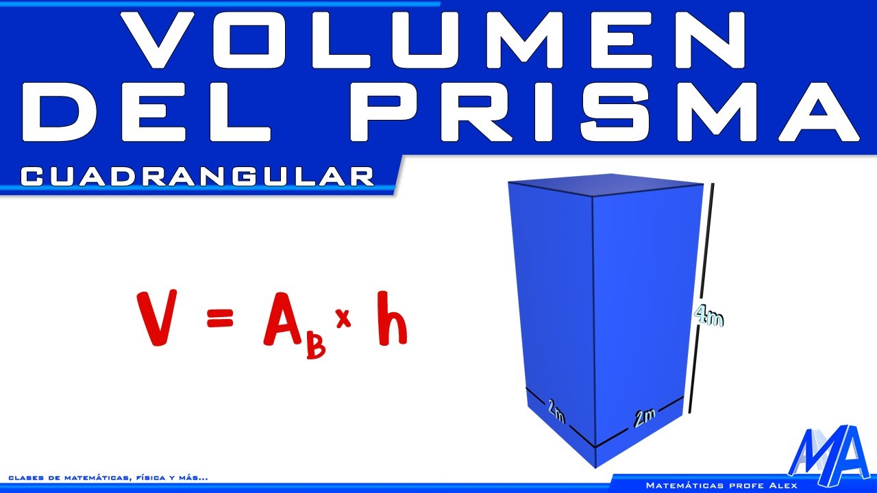 Volumen del prisma cuadrangular