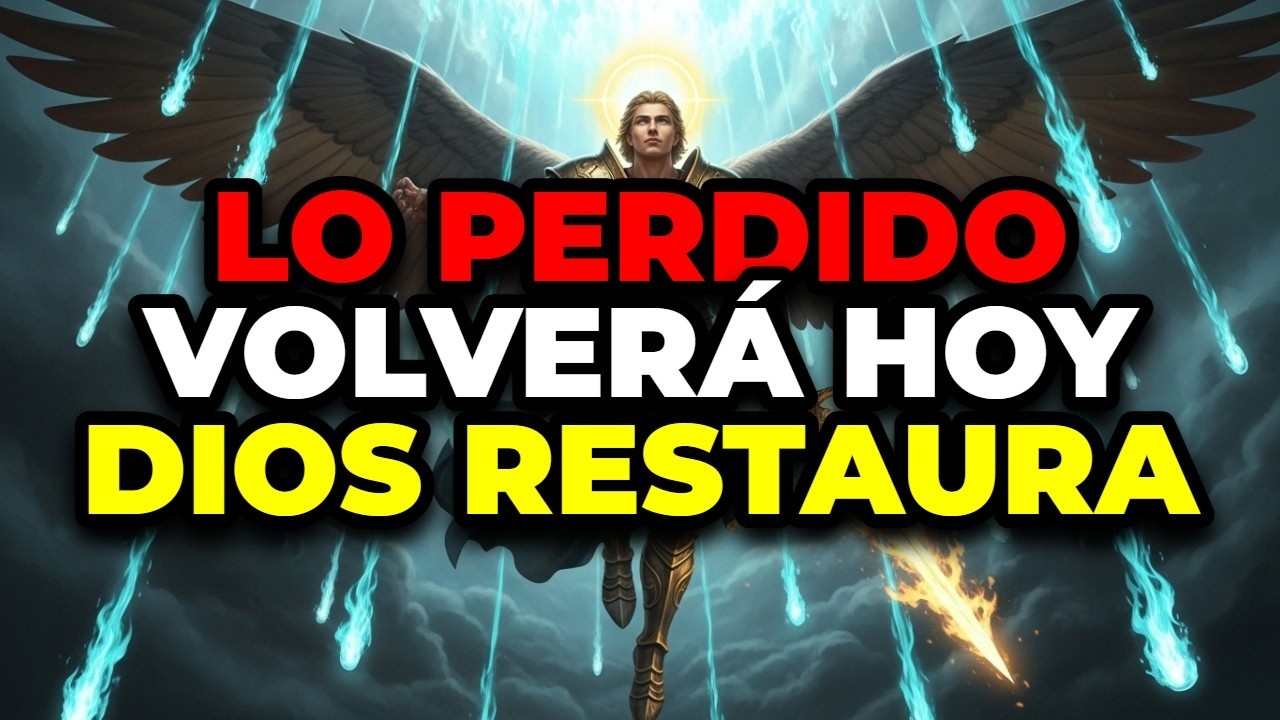 ELEGIDO, LO QUE PERDISTE VOLVERÁ MULTIPLICADO; DIOS RESTAURA TU VIDA Y TU FE AHORA MISMO