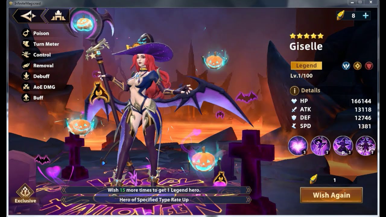 Infinite Magicraid - Summoning Exclusive 1 For LTE Hero Giselle
