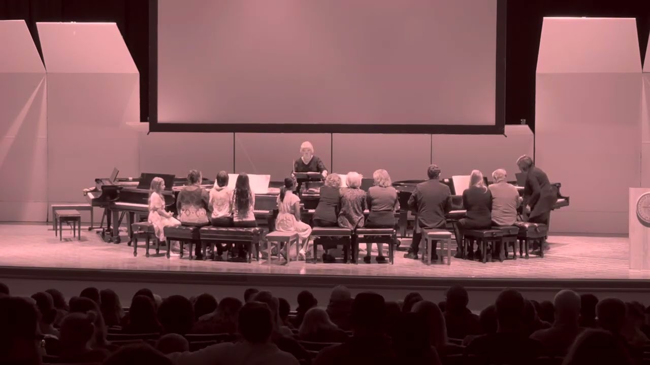 Three on the Case by Mary Leaf, performed by Elizabeth & Friends/Students#trio#piano#fun#rhythmic