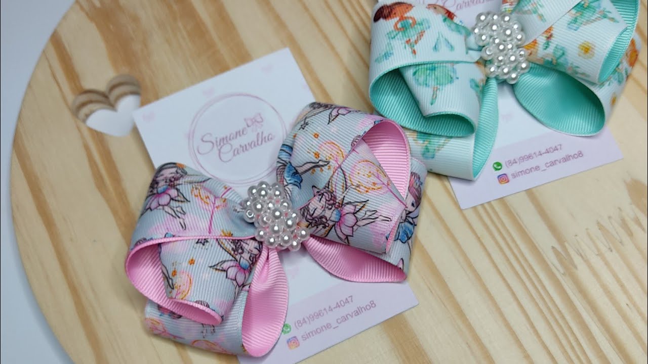 PAP Muito Fácil 🎀 Fita Estampada - Laço Formosura Fita N 9 🎀