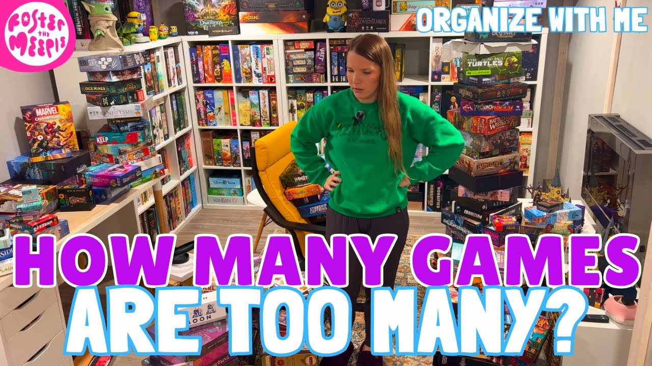 Organizing Our Board Game Collection! | Game Library | Cleaning Motivation