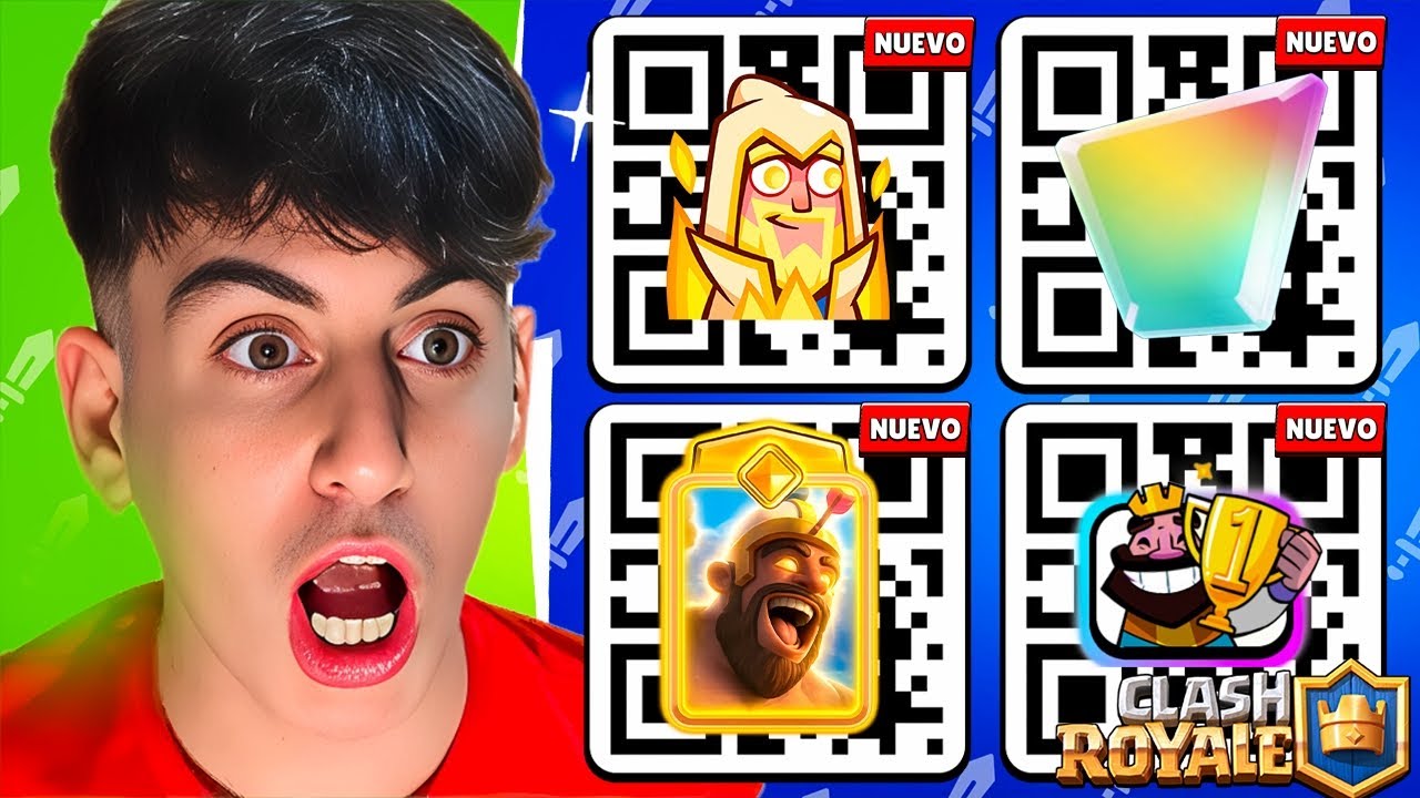 TODOS los NUEVOS CODIGOS QR GRATIS de Clash Royale!