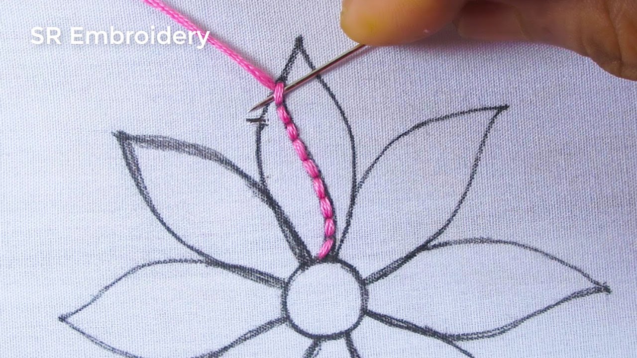Hand Embroidery Modern Flower Embroidery Patterns With Easy Flower Embroidery Stitch Tutorial