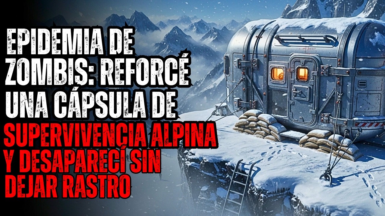 EPIDEMIA DE ZOMBIS: Reforcé una cápsula de supervivencia alpina y desaparecí sin dejar rastro