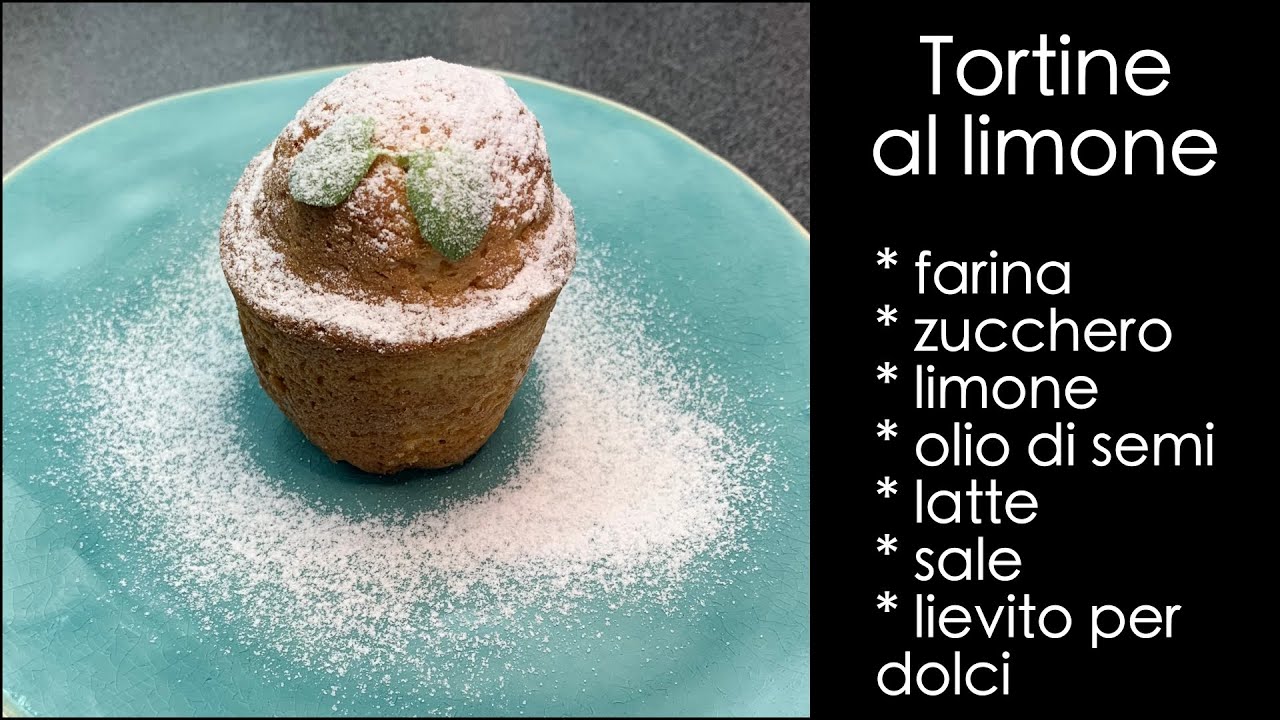 Tortine al limone con gocci di cioccolato