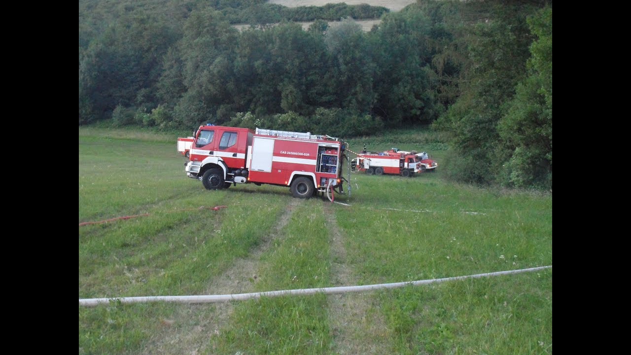 Výjezd k požáru chaty Nivnice, Prašnice 21. 6. 2017