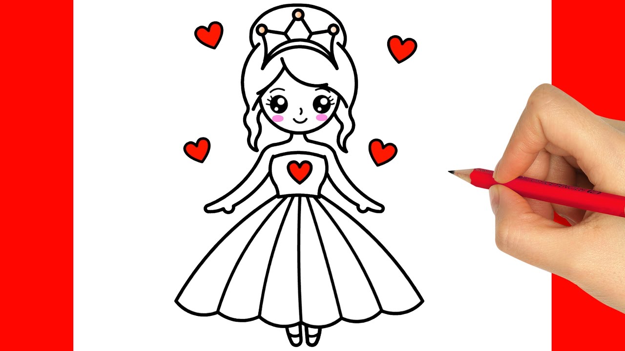 КАК НАРИСОВАТЬ ПРИНЦЕССУ