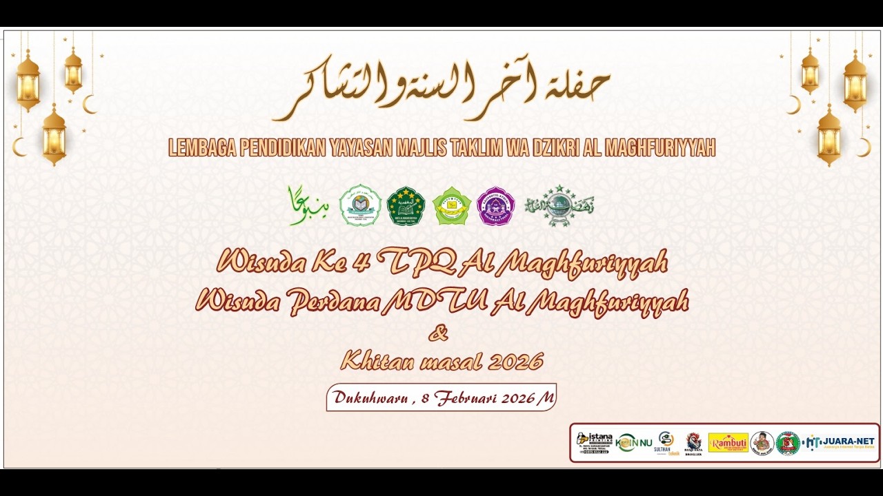 HAFLAH AKHIRUSSANAH MTWD AL MAGHFURIYYAH KE 4