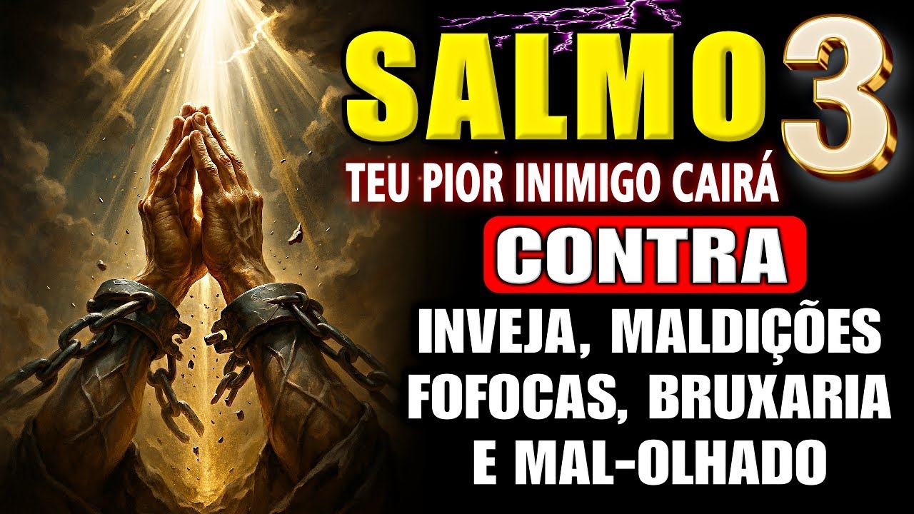 Poderoso Salmo 3 para Desfazer Obras das Trevas, Inveja, Ataques Espirituais e Energia Negativa