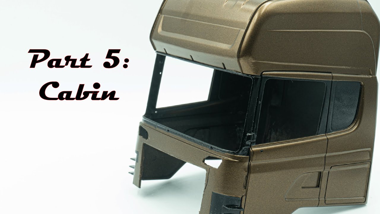 ITALERI 3897 SCANIA R730 BLACK AMBER – Part 5  (Cabin) Scale Model 1/24