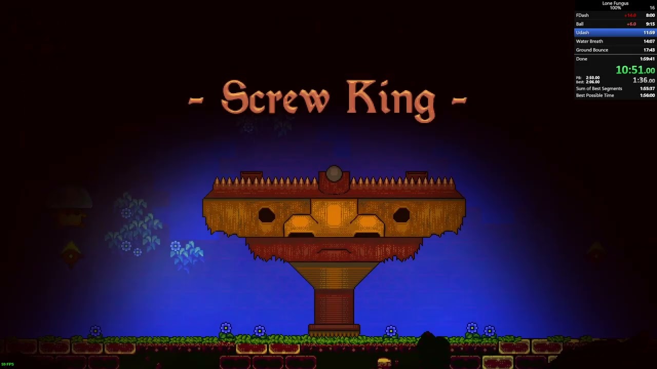 Lone Fungus 100% Explorer 1:52:05 IGT (WR)