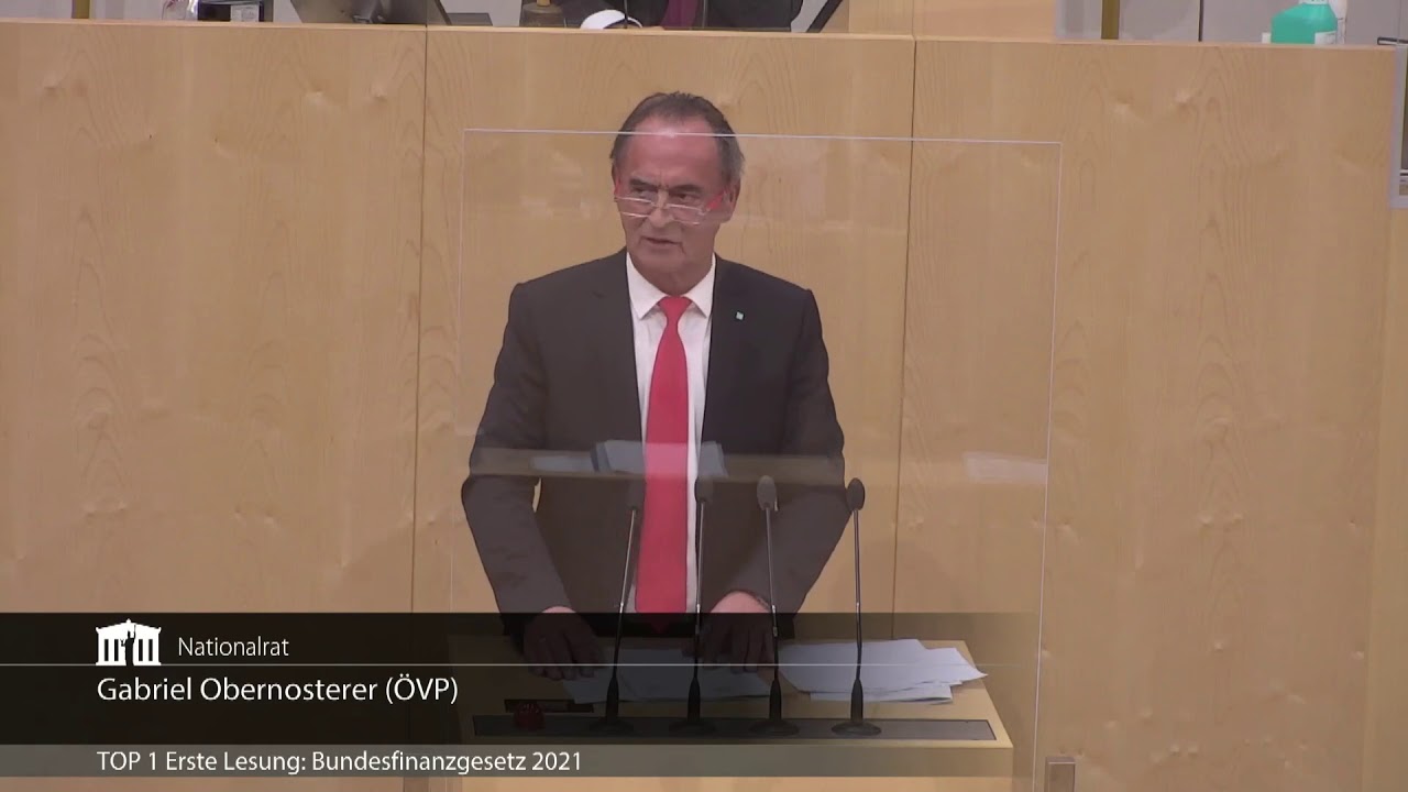 Gabriel Obernosterer zum Bundesfinanzgesetz 2021 (Nationalratssitzung vom 15.10.2020