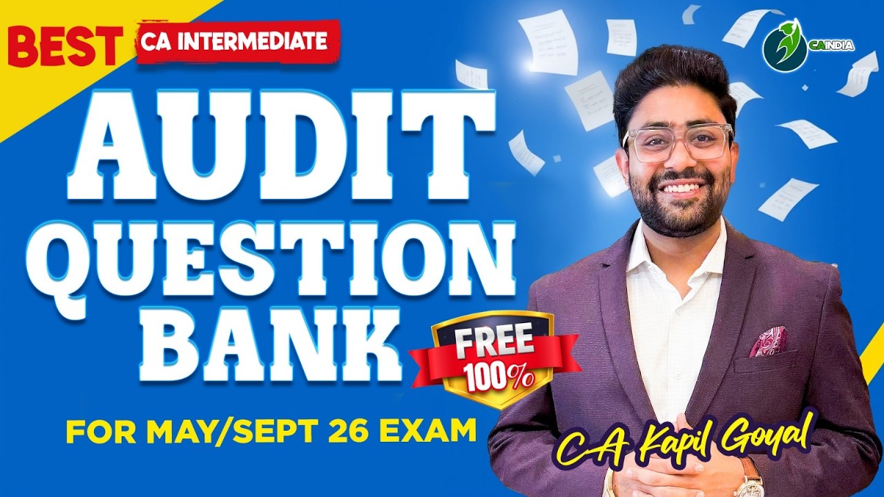 Best CA Inter Audit Question Bank for May & Sept 2026 Exams | CA Kapil Goyal Review 🔥