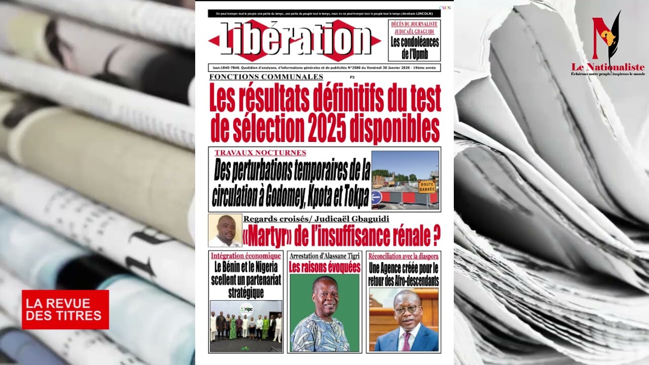 REVUE DES TITRES DU 30 01 2026 NATIONALISTE