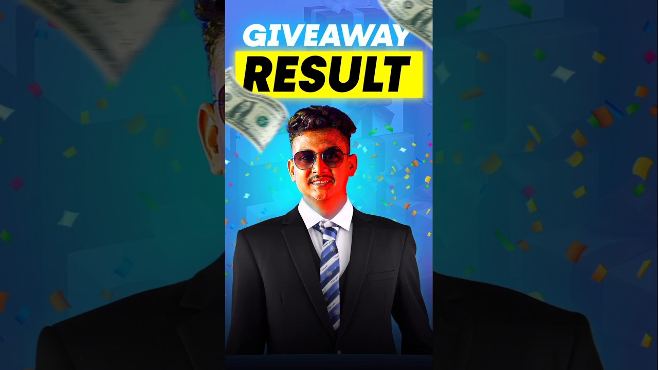 Giveaway Result 🎉🥳 #Shorts