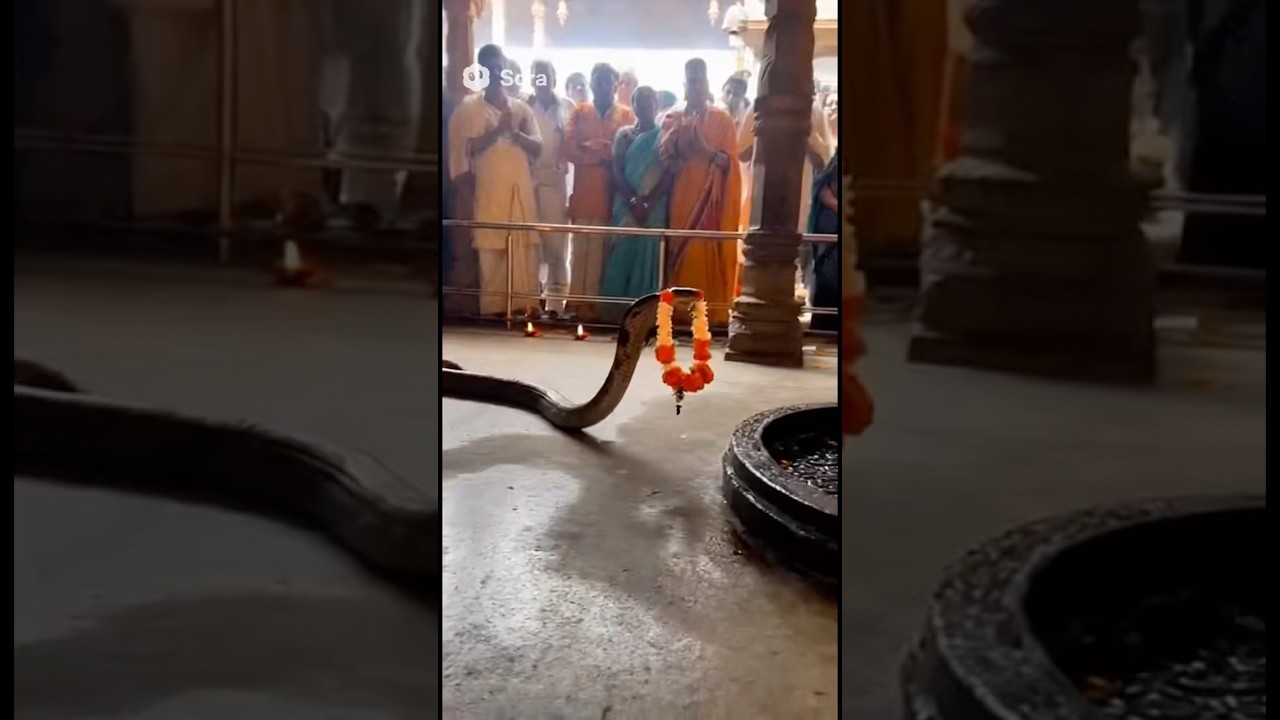 Huge Cobra 🐍 inside shive temple . #shiv #shiva #shivbhajan #shivshankar #shivshakti #shivparvati