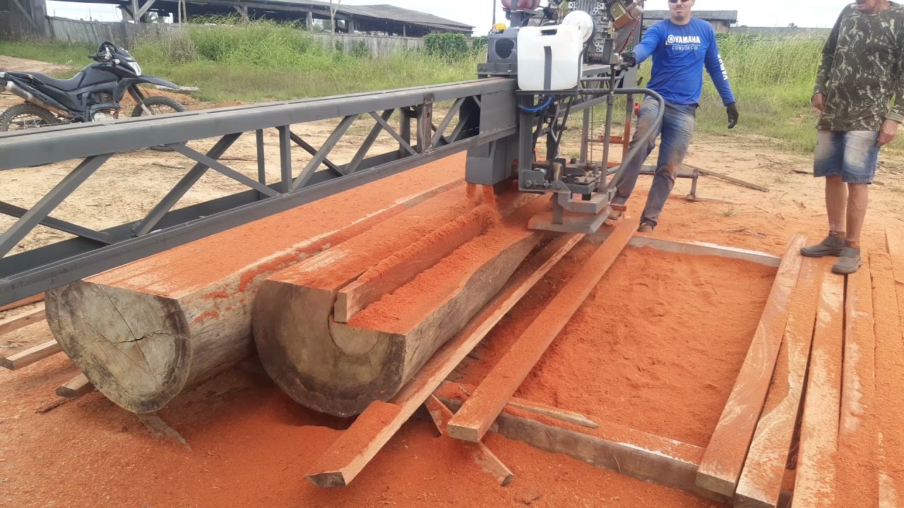 serraria portátil com motor a diesel