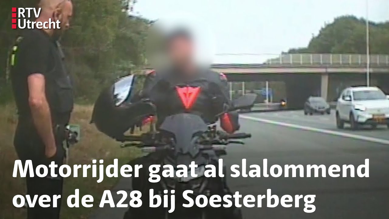 Motorrijder haalt met flinke snelheid rechts in en mag bij het CBR op verkeerscursus | RTV Utrecht