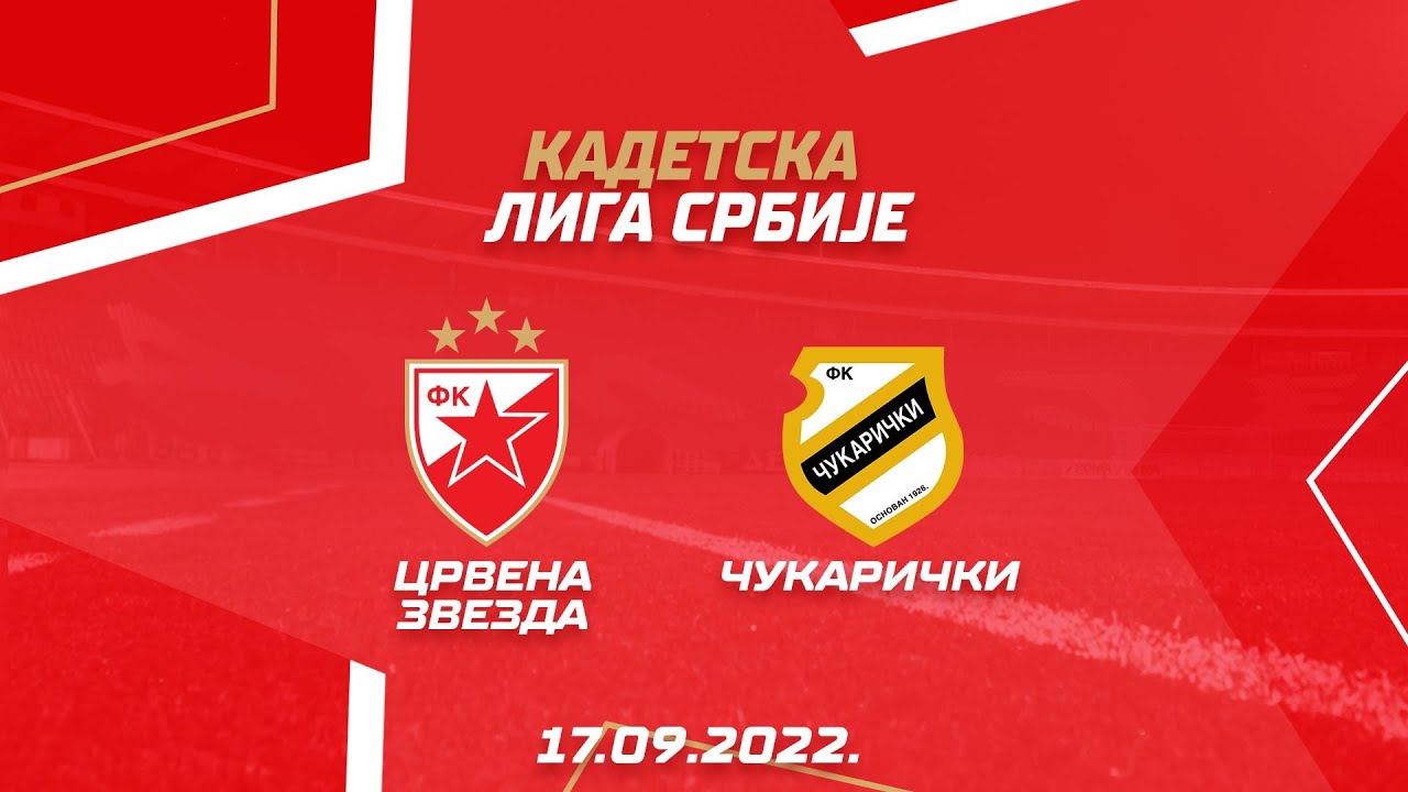 Kadetska liga Srbije: Crvena zvezda - Čukarički 0:3, ceo meč