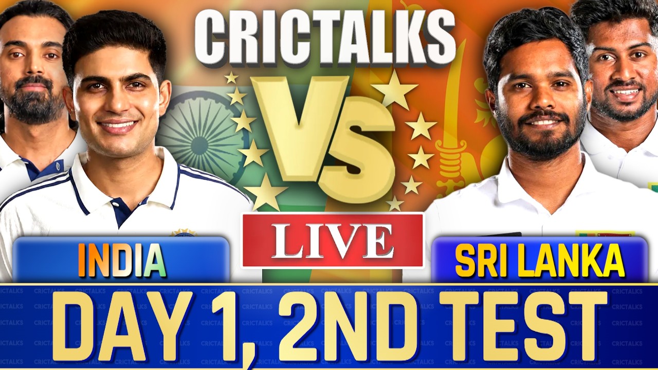 🔴 India vs Sri Lanka, Day 1, 2nd Test, Live Cricket Live Match Today Scores Commentary Session 2
