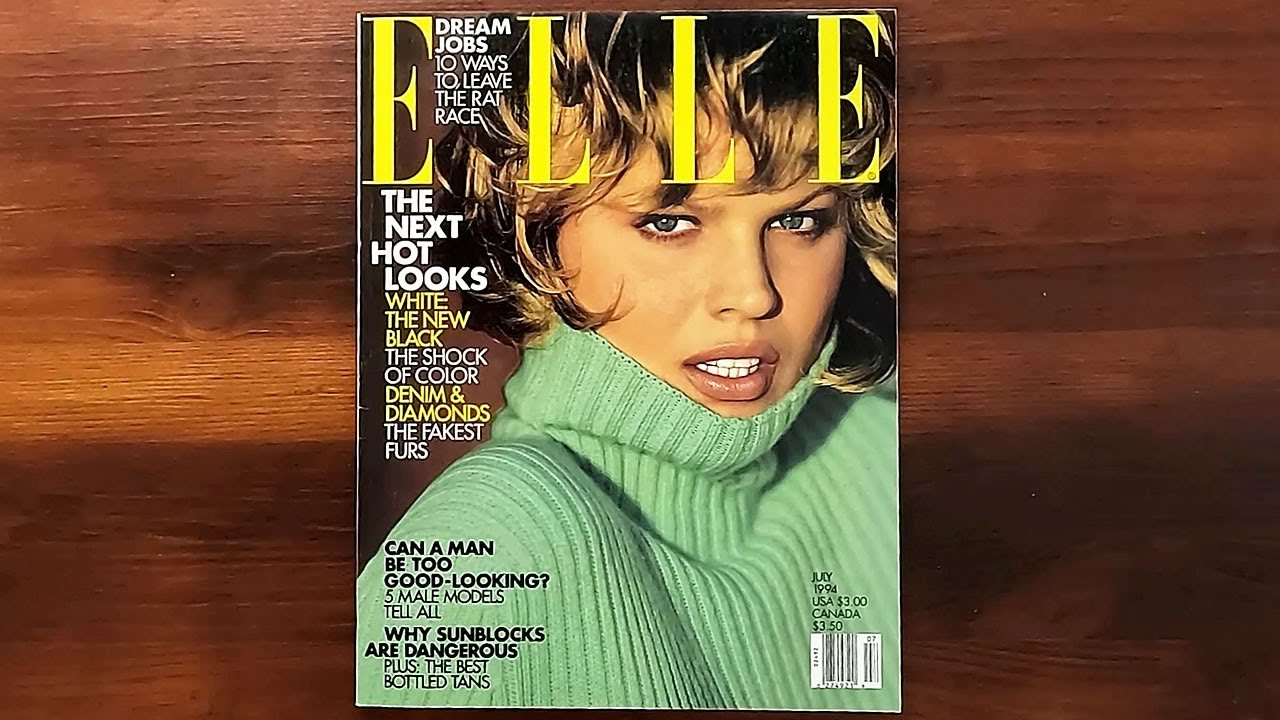 1994 July ASMR Magazine Flip Through: Elle Eva Herzigova, Claudia Schiffer
