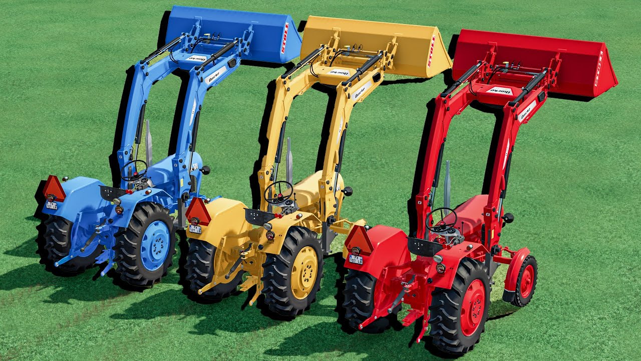 Work with Colors - SELLING WORK w FRONT LOADER with URSUS Mini Tractors - Farming Simulator 22