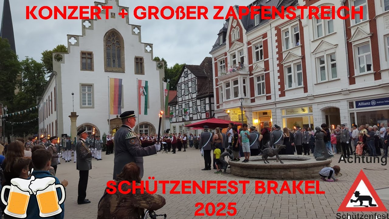 Konzert + Großer Zapfenstreich beim Schützenfest 2025 in Brakel