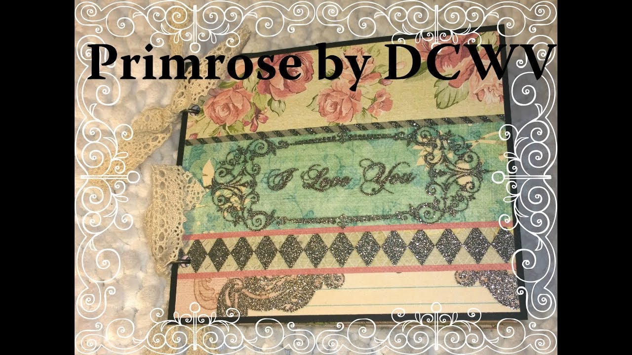 Primrose Mini Book - Each Page is One Sheet of 12 x 12 Scrapbook Paper