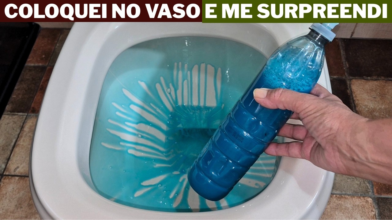 Coloquei Isso no Vaso Sanitário e o Resultado me Surpreendeu! Limpeza e Perfume