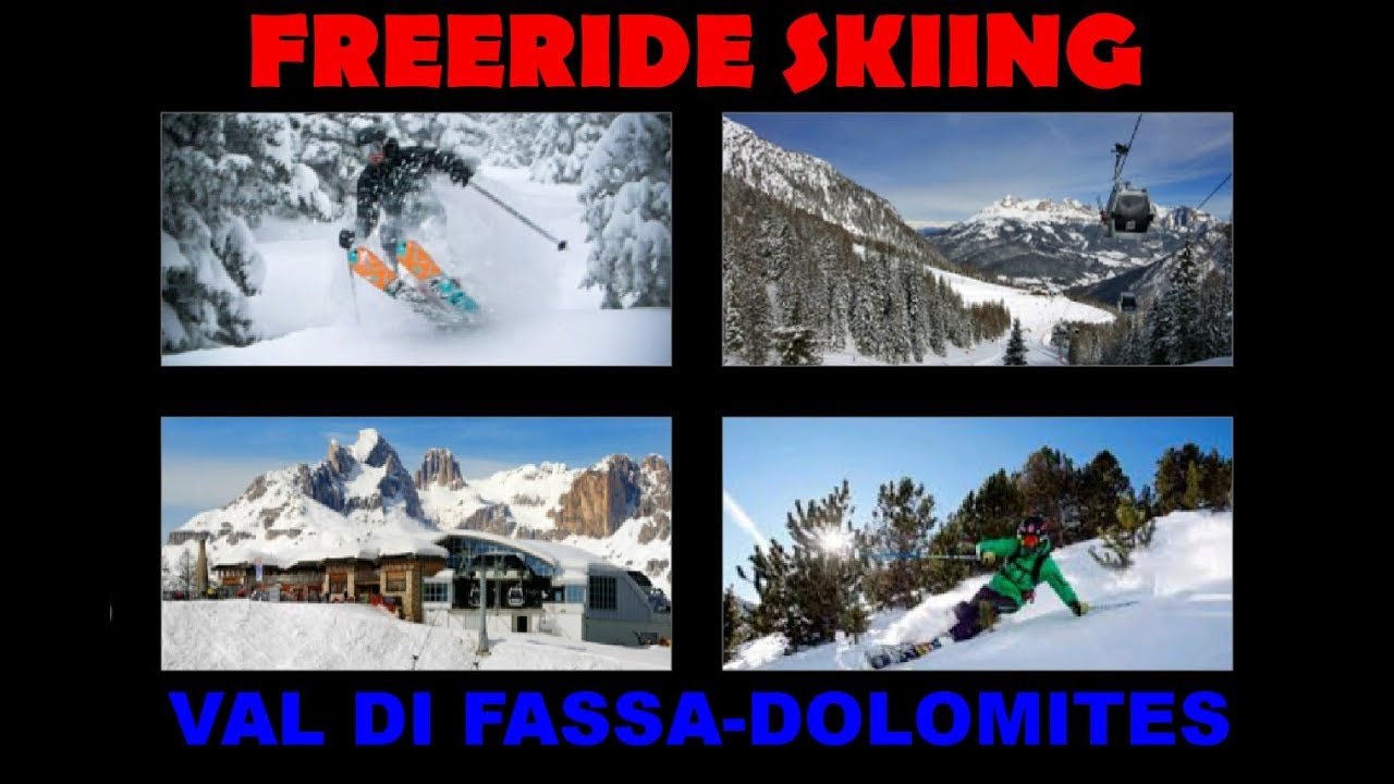 FREERIDE SKIING in VAL DI FASSA(Alpe Lusia-Moena)-DOLOMITES