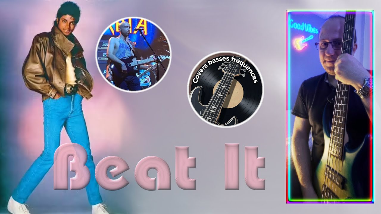 🇺🇸 MICHAEL JACKSON • Beat It | Duo Bass TAB Cover et guitare cover avec ​BWM5150​