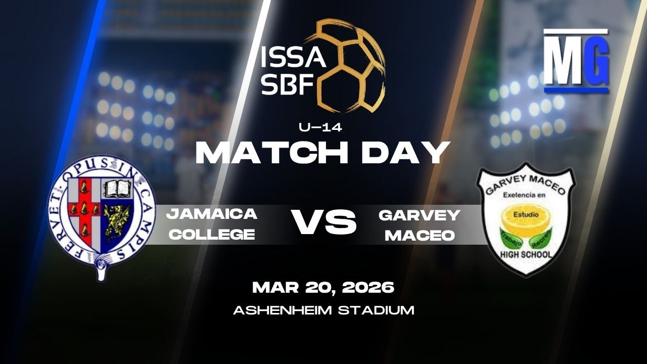LIVE: Jamaica College vs Garvey Maceo High | ISSA U14 All Island Finals