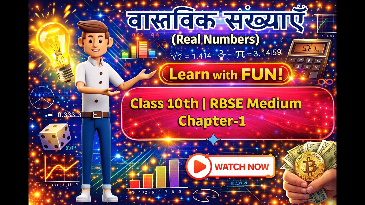 वास्तविक संख्याएँ इतना आसान? 😍 Class 10 Maths | RBSE