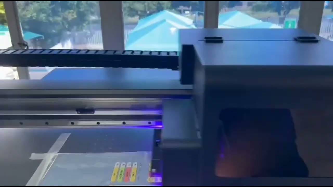 F2-6090UV 600×900 FlatPRINT Flatbed Printer,Printing Sharp Nutrition Facts on Silver Plastic Bags