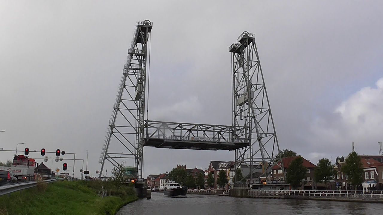 Brugopening Hefbrug Waddinxveen/ Liftbridge/ Pont Levant/ Hubbrücke