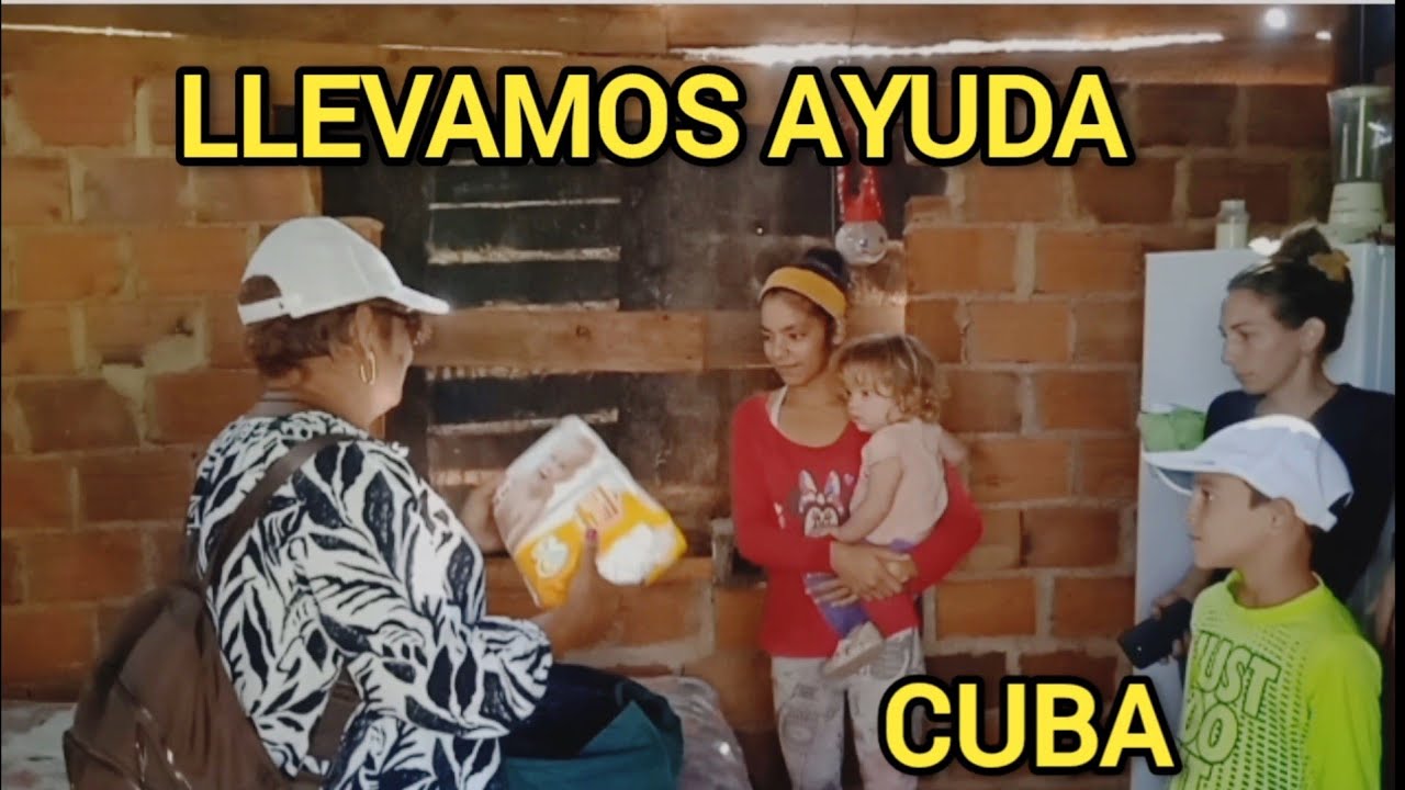 Así reacciona esta familia en Cuba al recibir ayuda.