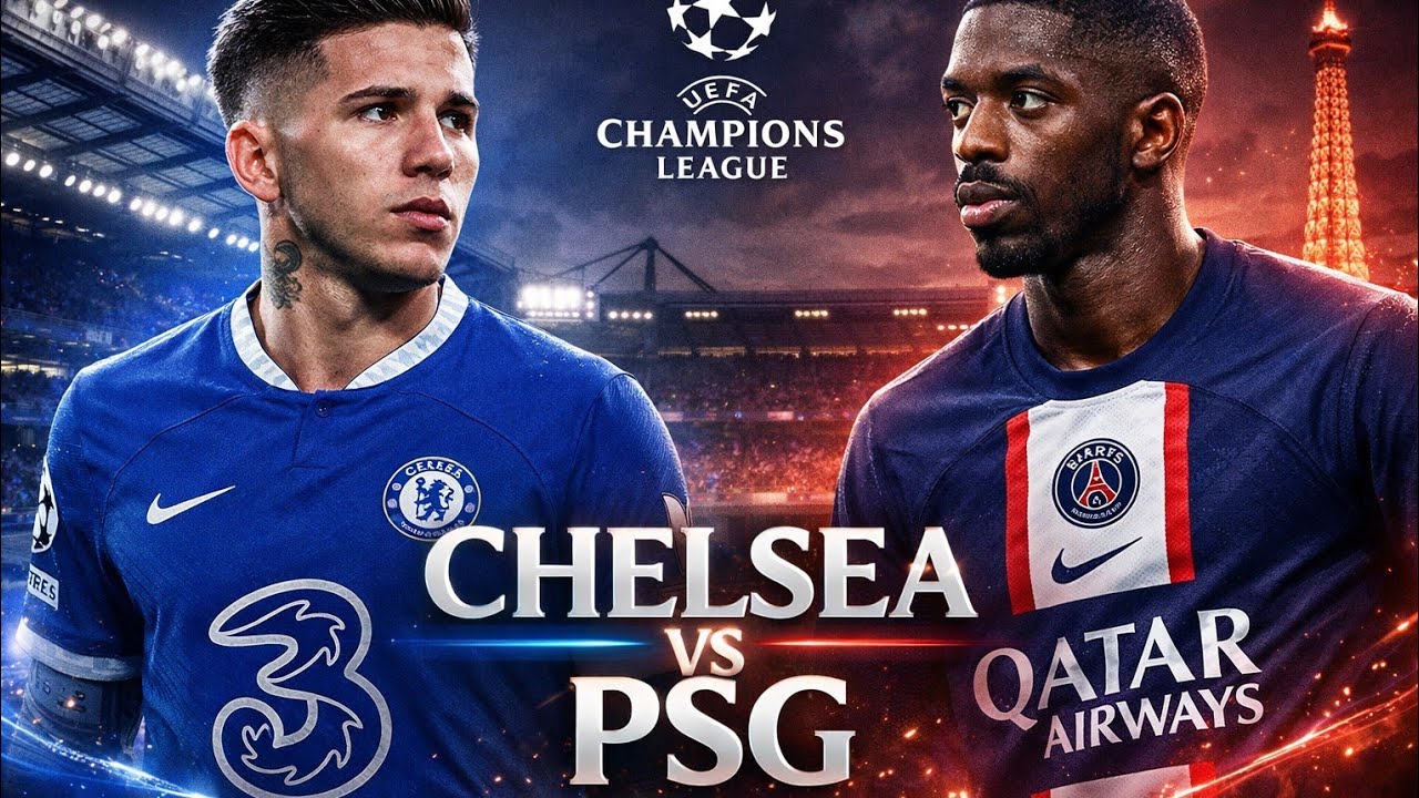 Chelsea vs PSG football match UCL highlights 2026